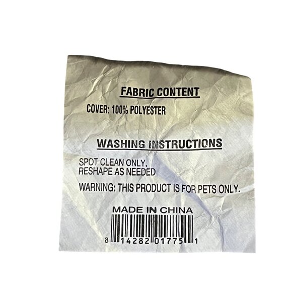 Dog Paw Christmas Stocking Red Polka Dot Plush Gray Top 18” Pet Used - Picture 9 of 10